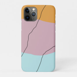 モダン抽象芸術幾何カラフルパターン iPhone 11 PROケース