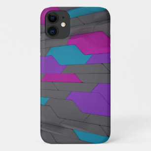 モダン抽象芸術幾何スタイリッシュパターン iPhone 11 ケース