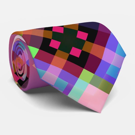 モダン抽象芸術幾何デザインタイ ネクタイ (ロール)
