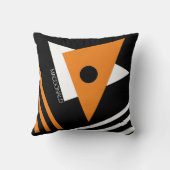 モダン抽象芸術幾何三角形 クッション (裏面)