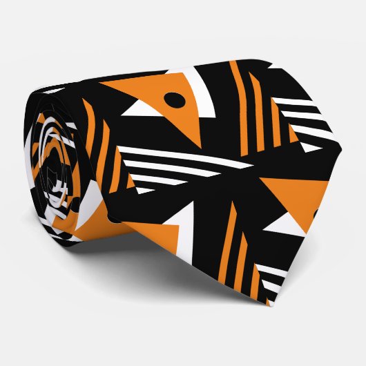 モダン抽象芸術幾何三角形 ネクタイ (ロール)