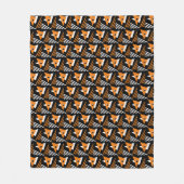 モダン抽象芸術幾何三角形 フリースブランケット (正面)