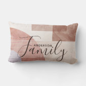 モダン抽象芸術幾何大理石カスタムファミリ ランバークッション (裏面)