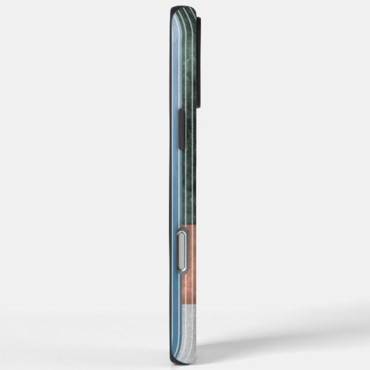 モダン抽象芸術幾何大理石名前をカスタムする Case-Mate iPhoneケース (裏面 / 右)