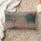 モダン抽象芸術幾何学デジタルパターン1253 ランバークッション (ブランケット)