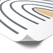 モダン抽象芸術幾何学ミニマリスト ポスター (角)