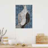 モダン抽象芸術幾何学図形ウォールアートポスター ポスター (キッチン)