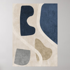 モダン抽象芸術幾何学図形ウォールアートポスター ポスター