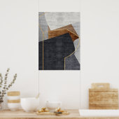 モダン抽象芸術幾何学図形ウォールアートポスター ポスター (キッチン)