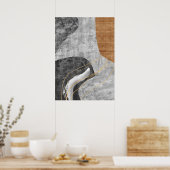 モダン抽象芸術幾何学図形ウォールアートポスター ポスター (キッチン)