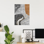 モダン抽象芸術幾何学図形ウォールアートポスター ポスター (ホームオフィス)