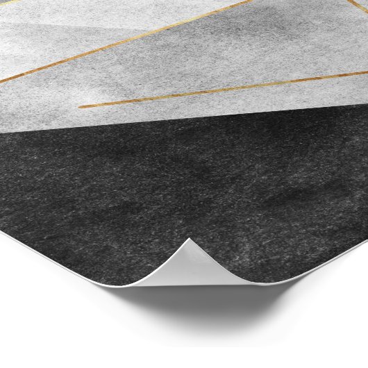 モダン抽象芸術幾何学壁アートポスター ポスター (角)