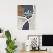 モダン抽象芸術幾何学模様の壁アートポスター ポスター (ホームオフィス)