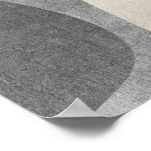 モダン抽象芸術幾何学模様の壁アートポスター ポスター (角)