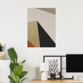モダン抽象芸術幾何学模様ウォールアートポスター ポスター (ホームオフィス)