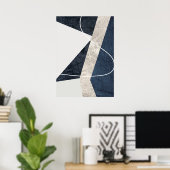 モダン抽象芸術幾何学模様ウォールアートポスター ポスター (ホームオフィス)