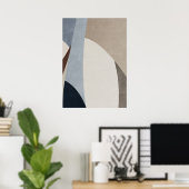 モダン抽象芸術幾何学模様ウォールアートポスター ポスター (ホームオフィス)