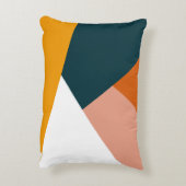 モダン抽象芸術幾何学模様 アクセントクッション (裏面(縦))