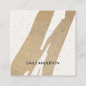 モダン抽象芸術幾何学模様 スクエア名刺 (正面)