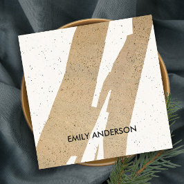 モダン抽象芸術幾何学模様 スクエア名刺