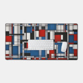 モダン抽象芸術幾何学模様 デスクマット (キーボード&マウス)