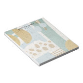 モダン抽象芸術幾何学模様 ノートパッド (アングル)