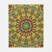 モダン抽象芸術幾何学模様 フリースブランケット (正面)