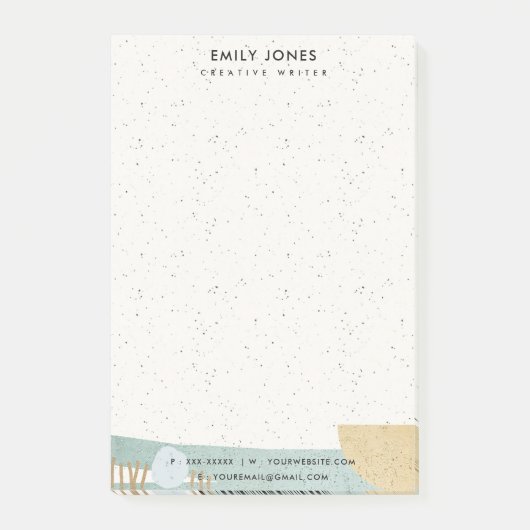 モダン抽象芸術幾何学模様 ポストイット (正面)