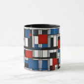 モダン抽象芸術幾何学模様 マグカップ (中央)