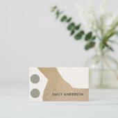 モダン抽象芸術幾何学模様 名刺 (スタンド正面)