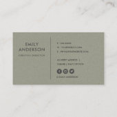 モダン抽象芸術幾何学模様 名刺 (裏面)