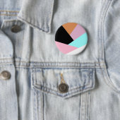 モダン抽象芸術幾何学模様 缶バッジ (インサイチュ)