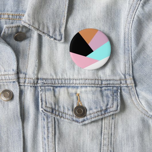 モダン抽象芸術幾何学模様 缶バッジ (インサイチュ)