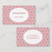 モダン抽象芸術幾何学水彩模様ブシン 名刺 (正面/裏面)