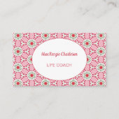 モダン抽象芸術幾何学水彩模様ブシン 名刺 (正面)