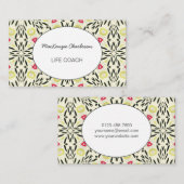 モダン抽象芸術幾何学水彩模様ブシン 名刺 (正面/裏面)