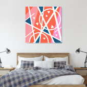 モダン抽象芸術幾何学的アートキャンバス印刷 キャンバスプリント (インサイチュ (寝室))