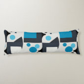 モダン抽象芸術幾何学的アートワーク ボディピロー (裏面)