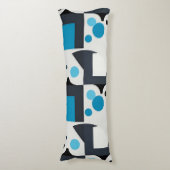 モダン抽象芸術幾何学的アートワーク ボディピロー (正面縦)