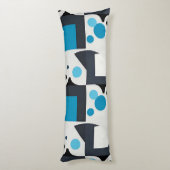 モダン抽象芸術幾何学的アートワーク ボディピロー (裏面 (縦))