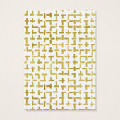 モダン抽象芸術幾何学的イヤリング表示カード (裏面)