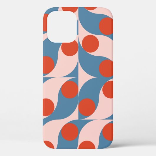 モダン抽象芸術幾何学的シームレスパターン Case-Mate iPhoneケース (裏面)