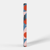 モダン抽象芸術幾何学的シームレスパターン iPhoneケース (右側面)