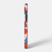 モダン抽象芸術幾何学的シームレスパターン iPhoneケース (左側面)