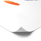 モダン抽象芸術幾何学的デザイン線 ポスター (角)