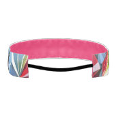 モダン抽象芸術幾何学的デジタルパターン44 アスレチックヘッドバンド (裏面)