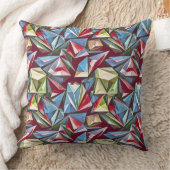 モダン抽象芸術幾何学的デジタルパターン44 クッション (ブランケット)
