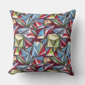 モダン抽象芸術幾何学的デジタルパターン44 クッション (正面)