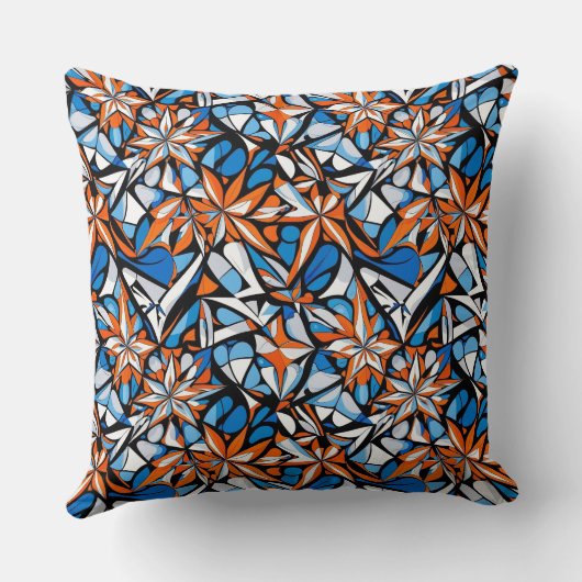 モダン抽象芸術幾何学的デジタルパターン50 クッション (裏面)