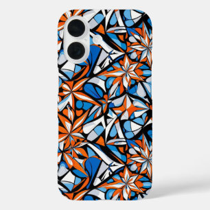 モダン抽象芸術幾何学的デジタルパターン50 iPhone 16ケース